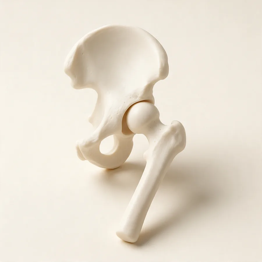 Modelo anatómico de pelvis y fémur