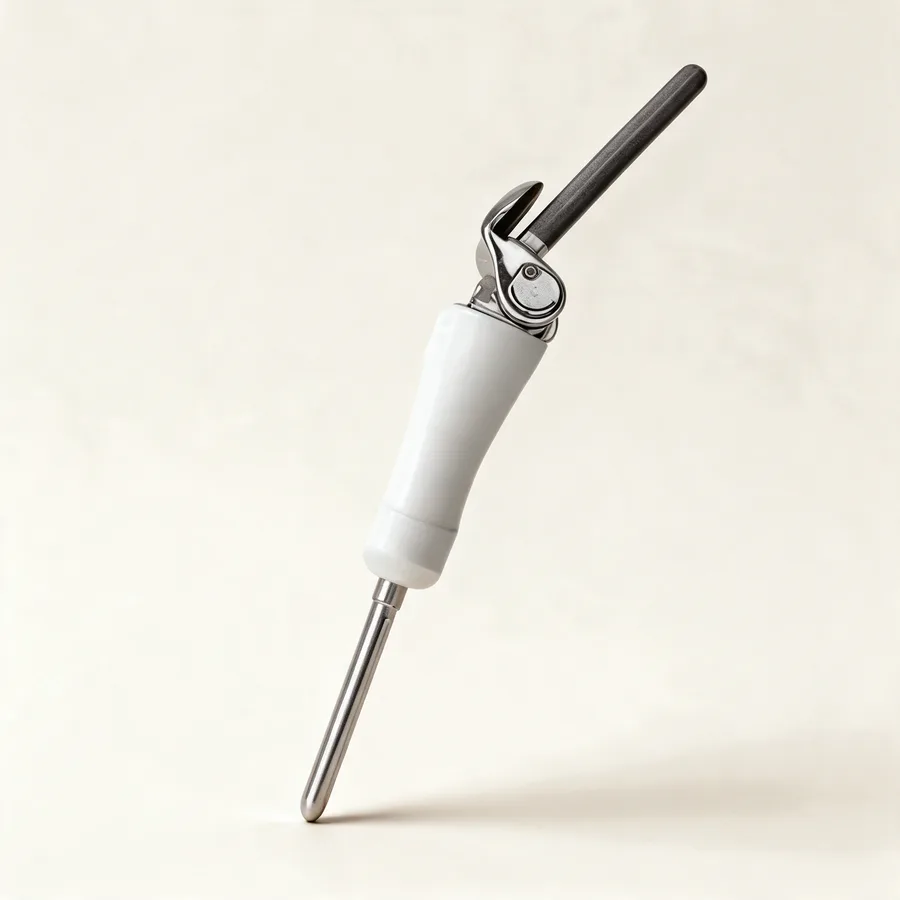 Endoprótesis modular de tibia proximal con bisagra rotatoria. Imagen referencial.